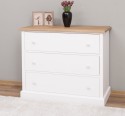 Chest of 3 drawers, oak top