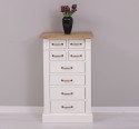 Chest of drawers with 8 drawers, oak top, Directoire Collection