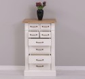 Chest of drawers with 8 drawers, oak top, Directoire Collection