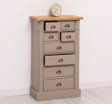 Chest of drawers with 8 drawers, oak top, Directoire Collection