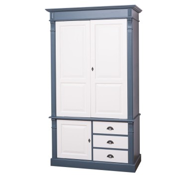 Wardrobe with 3 doors and 3 drawers, Directoire Collection